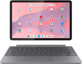 Lenovo - Duet 11 Chromebook - 11" 2K LCD Touchscreen 2-in-1 Tablet - MediaTek Kompanio 838-4GB RAM - 128GB - eMMC with Keyboard - Luna Gray