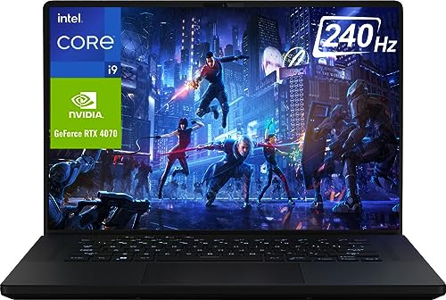ASUS ROG Zephyrus M16 Gaming Laptop 2023 Newest, 16" QHD 240Hz Display, Intel Core i9 13900H, NVIDIA GeForce RTX 4070, 16GB DDR5 RAM, 1TB SSD, Wi-Fi 6E, Backlit Keyboard, Windows 11 Home